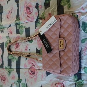 New Pale Pink caviar handbag